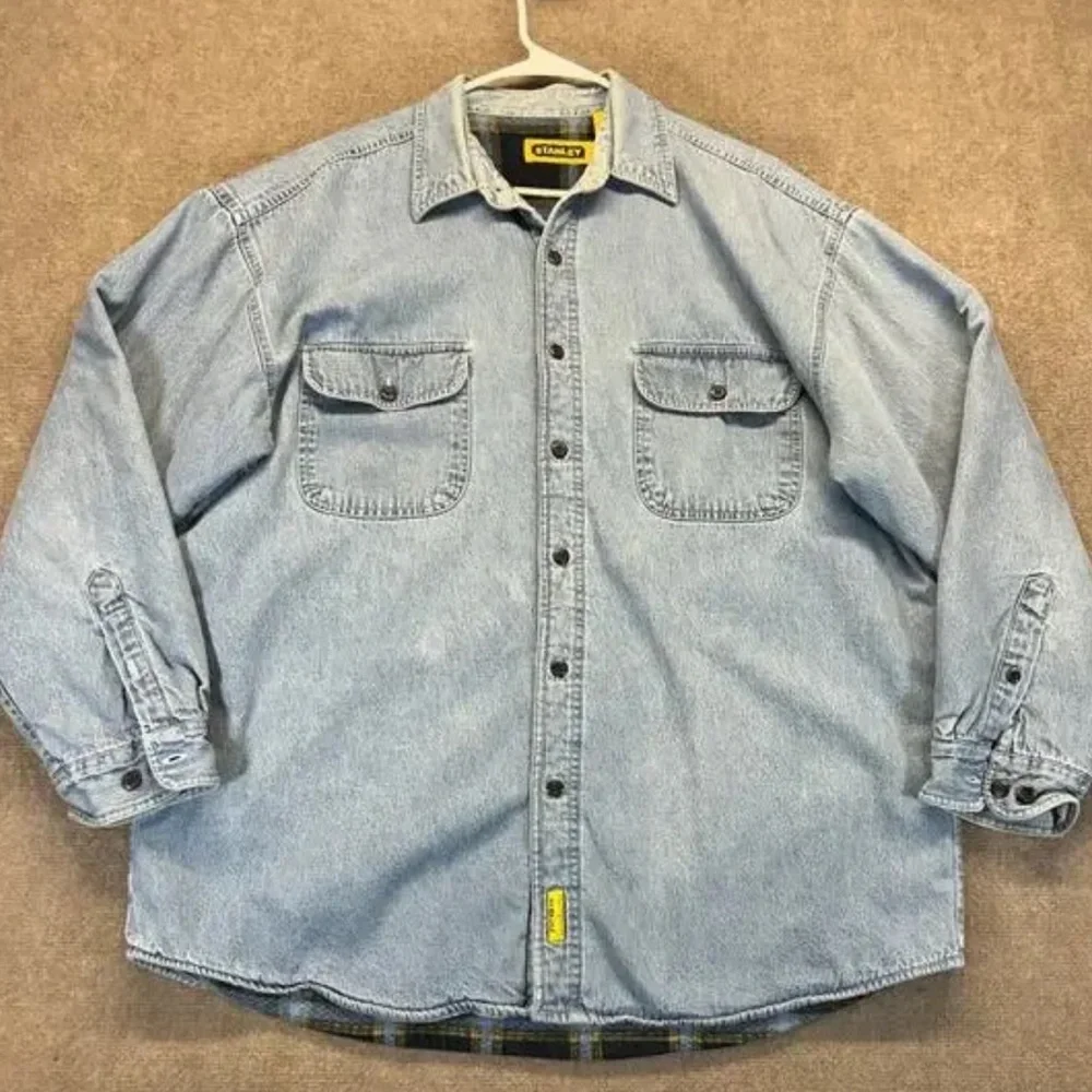 Vintage Stanley Fleece Lined Denim Shacket Men's XXL
